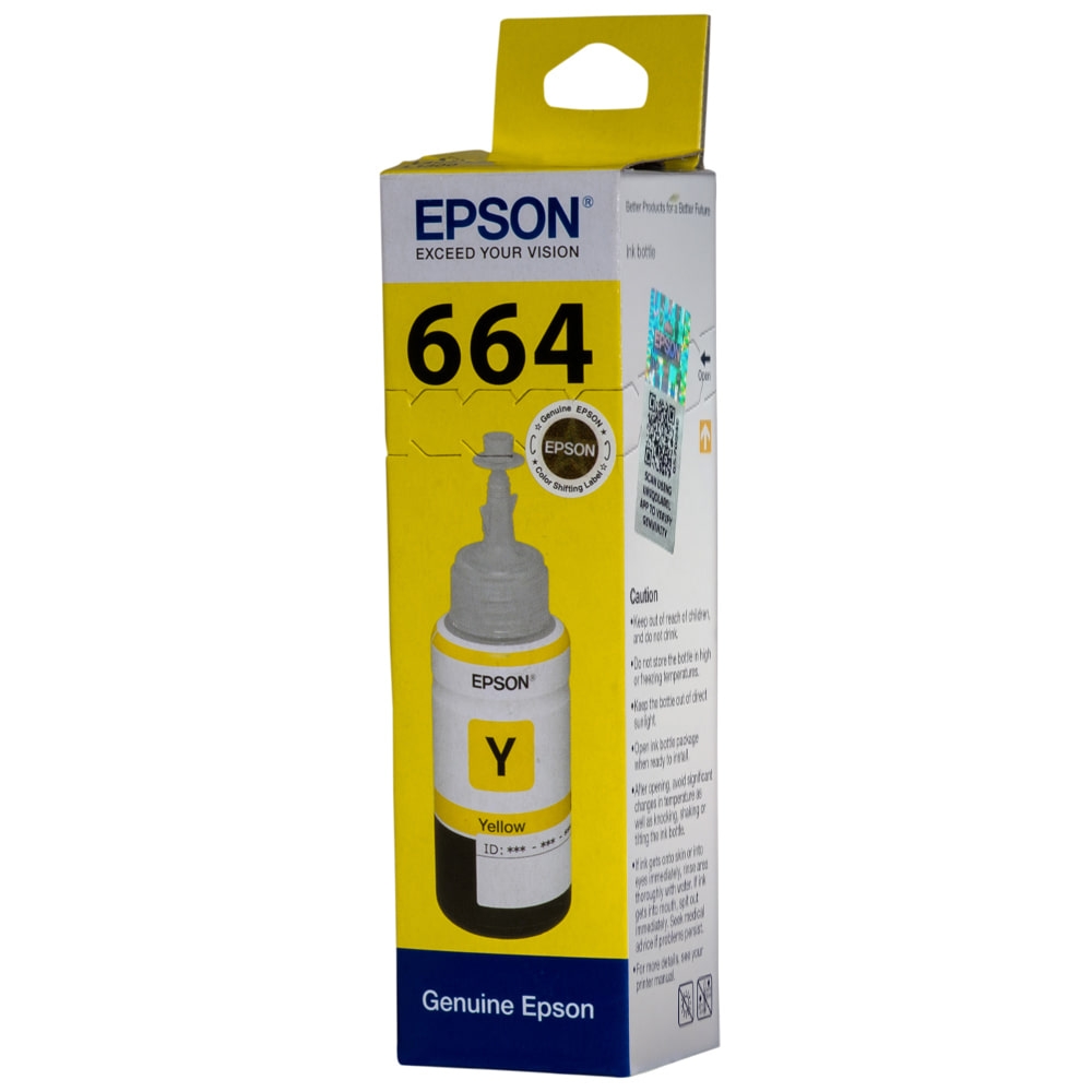 Epson Yellow 70Ml Ink Bottle T6644 – 664