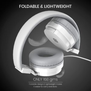 Portronics Aural 1 Foldable On Ear Wired Headphone